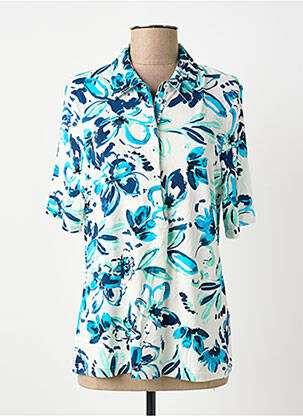 Polo stretch manches courtes bleu ERFO femme