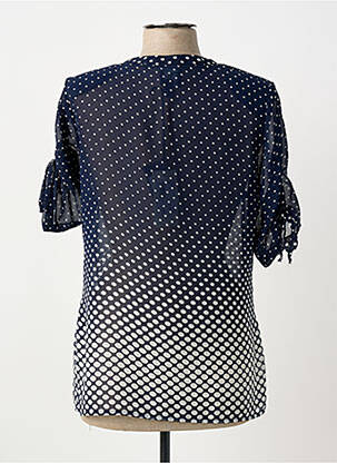 Chemisier coupe cintrée manches 3/4 bleu GUY DUBOUIS femme