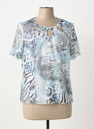 Top manches courtes manches courtes bleu GUY DUBOUIS femme