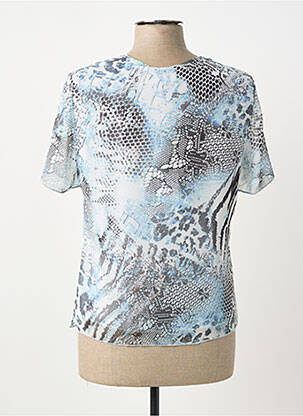 Top manches courtes manches courtes bleu GUY DUBOUIS femme