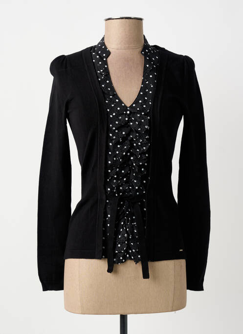 Top stretch manches longues noir MORGAN femme