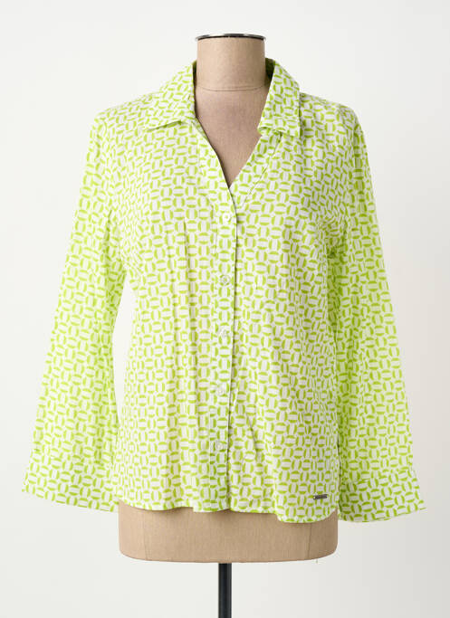 Chemisier coupe cintrée manches longues vert AGATHE & LOUISE femme