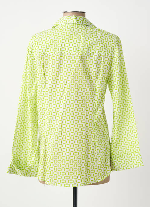 Chemisier coupe cintrée manches longues vert AGATHE & LOUISE femme