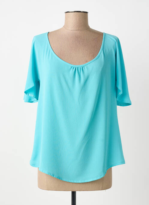Top manches courtes manches courtes bleu GUY DUBOUIS femme