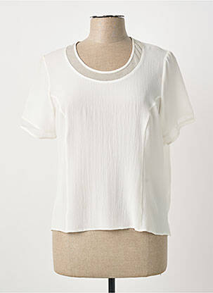 Top manches courtes manches courtes blanc GUY DUBOUIS femme