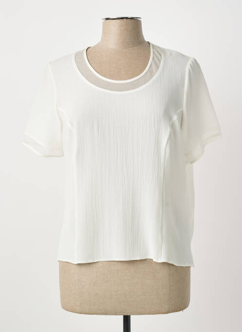 Top manches courtes manches courtes blanc GUY DUBOUIS femme