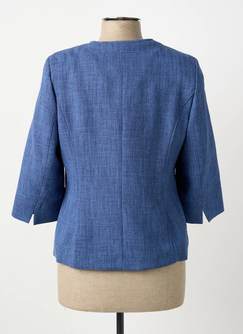 Veste casual col rond bleu GUY DUBOUIS femme