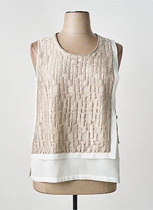Top stretch sans manche beige MADO ET LES AUTRES femme