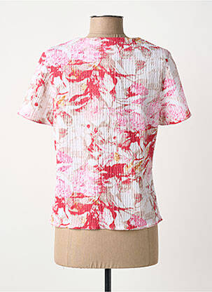Top tissage crêpe manches longues rouge FRANCE RIVOIRE femme