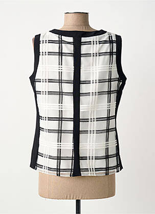 Top coupe cintrée sans manche blanc MERI & ESCA femme