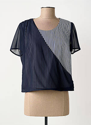 Top manches courtes manches courtes bleu MERI & ESCA femme