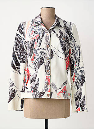 Veste casual col chemisier blanc FRANCE RIVOIRE femme