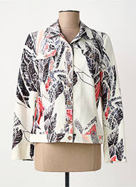 Veste casual col chemisier blanc FRANCE RIVOIRE femme