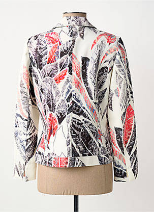 Veste casual col chemisier blanc FRANCE RIVOIRE femme