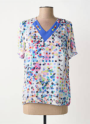 Top bleu FRANCE RIVOIRE femme