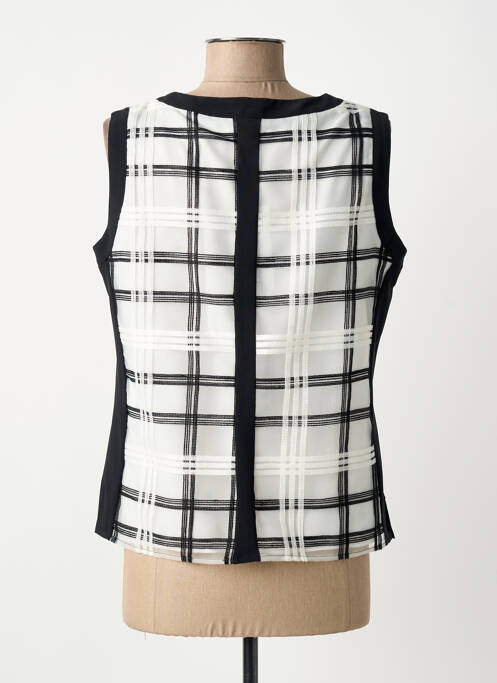 Top coupe cintrée sans manche blanc MERI & ESCA femme