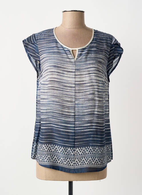 Top bleu FRANCE RIVOIRE femme