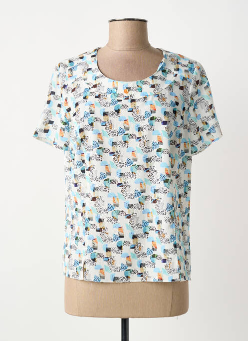 Top bleu FRANCE RIVOIRE femme