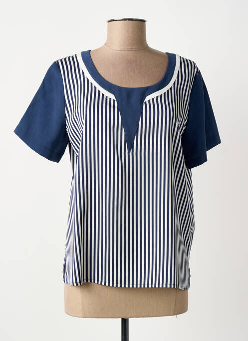 Top bleu GUY DUBOUIS femme