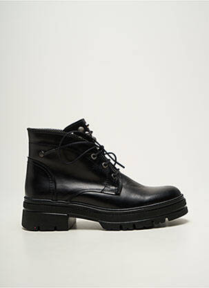 Bottines/boots tissage satiné talon de 4 à 6cm noir FLUCHOS femme