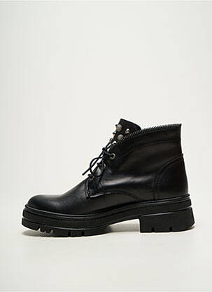 Bottines/boots tissage satiné talon de 4 à 6cm noir FLUCHOS femme
