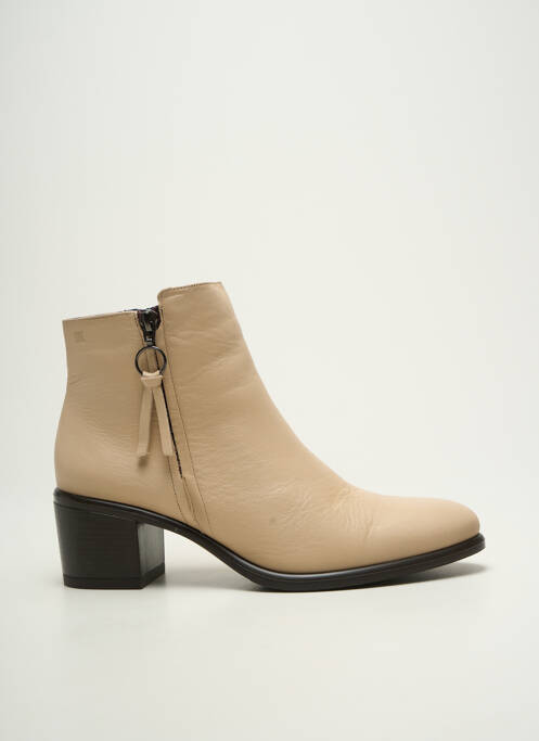 Bottines/boots talon bottier talon de 4 à 6cm beige FLUCHOS femme