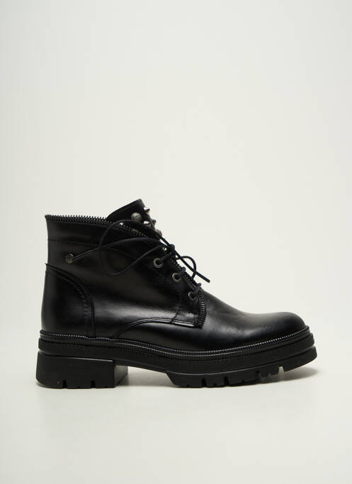 Bottines/boots tissage satiné talon de 4 à 6cm noir FLUCHOS femme