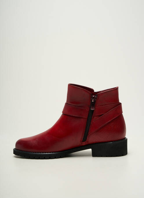 Bottines/Boots rouge ELUE PAR NOUS femme