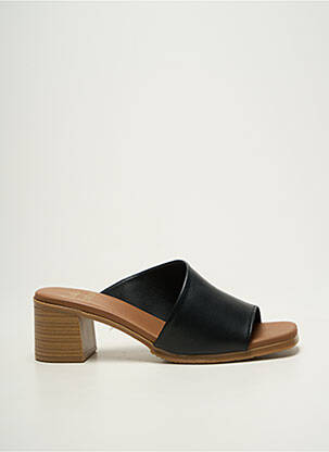Mules/sabots bout ouvert talon de 4 à 6cm noir STUDIO SCARPE femme
