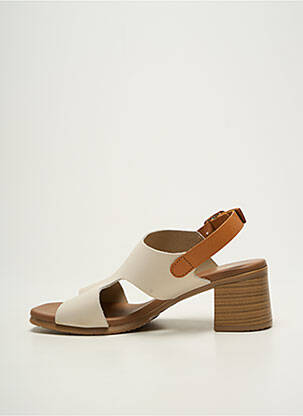 Sandales/nu pieds talon bottier talon de 4 à 6cm beige STUDIO SCARPE femme