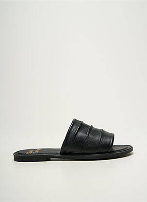 Mules/sabots chiquet talon plat jusqu'à 3cm noir STUDIO SCARPE femme