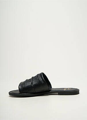 Mules/sabots chiquet talon plat jusqu'à 3cm noir STUDIO SCARPE femme