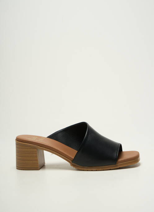 Mules/sabots bout ouvert talon de 4 à 6cm noir STUDIO SCARPE femme