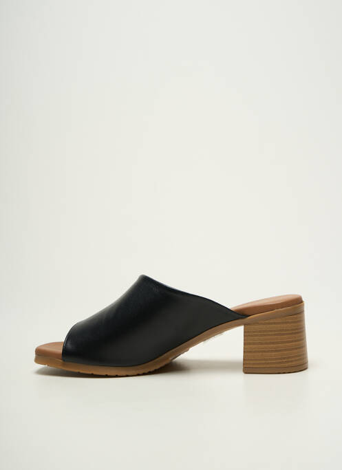 Mules/sabots bout ouvert talon de 4 à 6cm noir STUDIO SCARPE femme