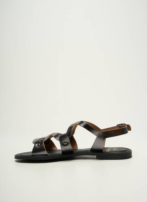 Sandales/nu pieds chiquet talon plat jusqu'à 3cm argent STUDIO SCARPE femme