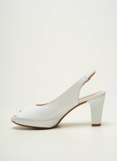 Escarpins fermeture boucle(s) talon de 7 à 9cm blanc DORKING femme
