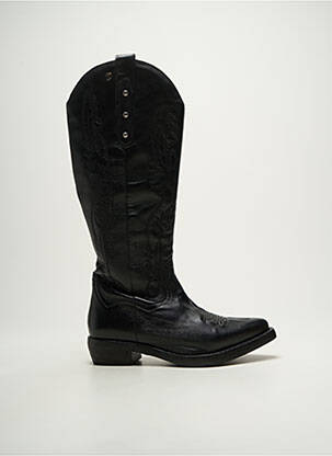 Bottes cubain talon de 4 à 6cm noir GIOSEPPO femme