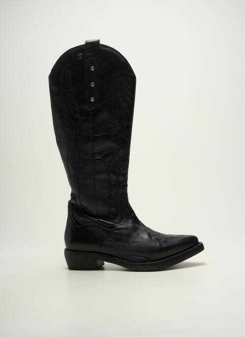 Bottes bout pointu talon de 4 à 6cm noir GIOSEPPO femme