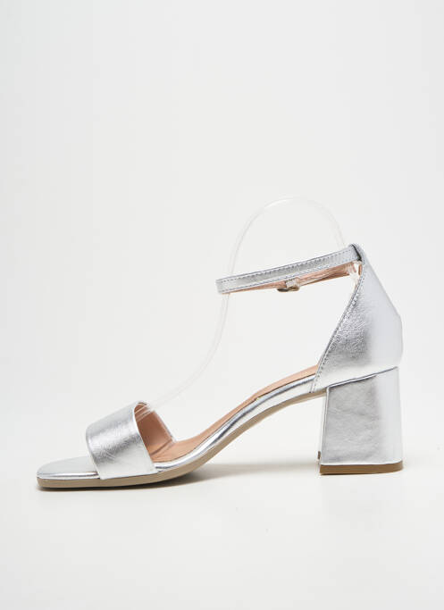 Sandales/Nu pieds argent METAMORF'OSE femme
