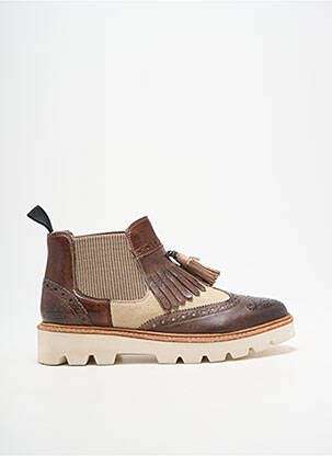 Bottines/boots matière lisse talon plat jusqu'à 3cm marron MELVIN & HAMILTON femme