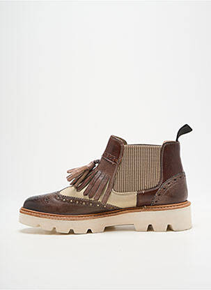 Bottines/boots matière lisse talon plat jusqu'à 3cm marron MELVIN & HAMILTON femme