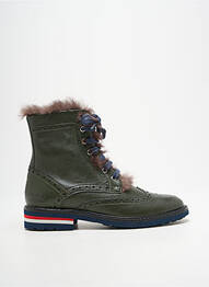 Bottines/boots matière lisse talon plat jusqu'à 3cm vert MELVIN & HAMILTON femme