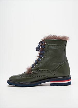 Bottines/boots matière lisse talon plat jusqu'à 3cm vert MELVIN & HAMILTON femme