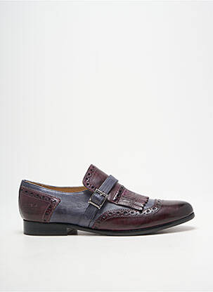 Mocassins tissage satiné talon plat jusqu'à 3cm bleu MELVIN & HAMILTON femme
