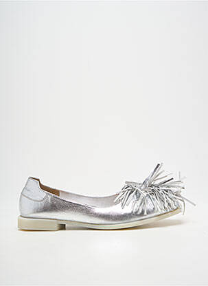 Ballerines matière lisse talon plat jusqu'à 3cm argent PAPUCEI femme
