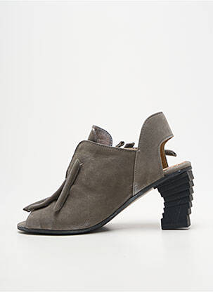 Bottines/boots talon bottier talon de 7 à 9cm gris PAPUCEI femme
