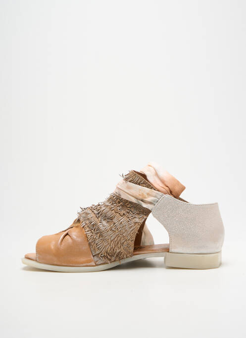 Sandales/nu pieds chiquet talon plat jusqu'à 3cm argent PAPUCEI femme