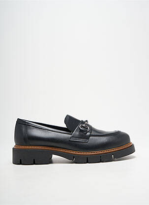 Mocassins tissage satiné talon de 4 à 6cm noir RIZZOLI femme