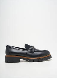 Mocassins tissage satiné talon de 4 à 6cm noir RIZZOLI femme