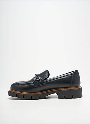 Mocassins tissage satiné talon de 4 à 6cm noir RIZZOLI femme